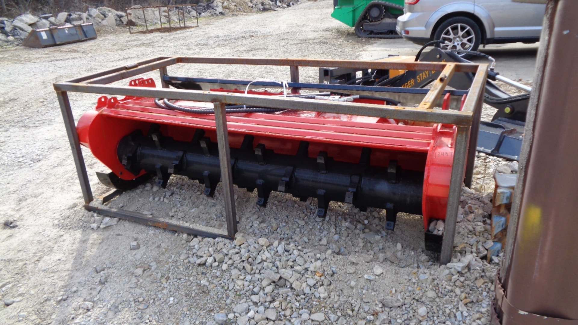 Landscape rake attachment