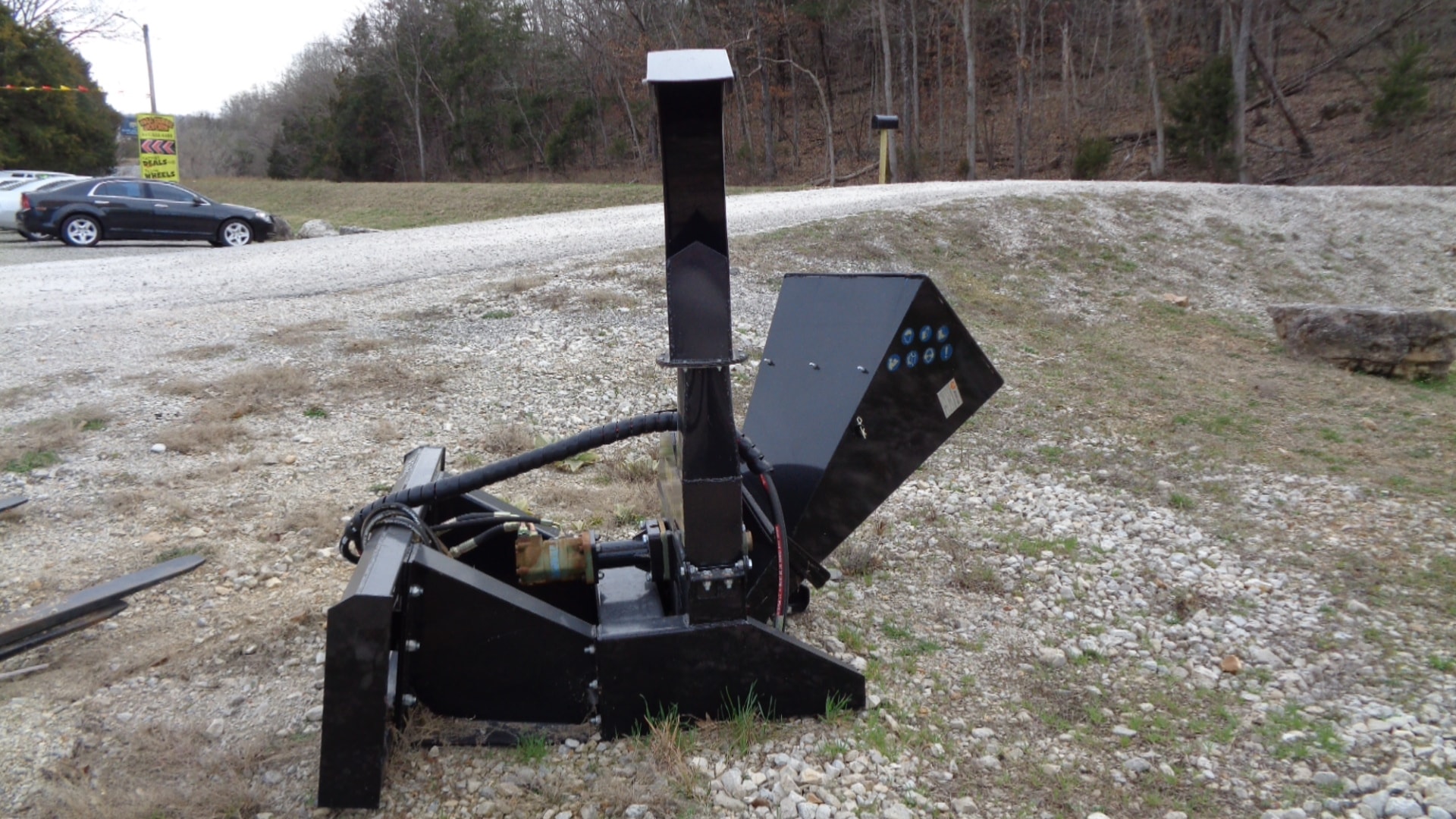 Woodchipper rear view