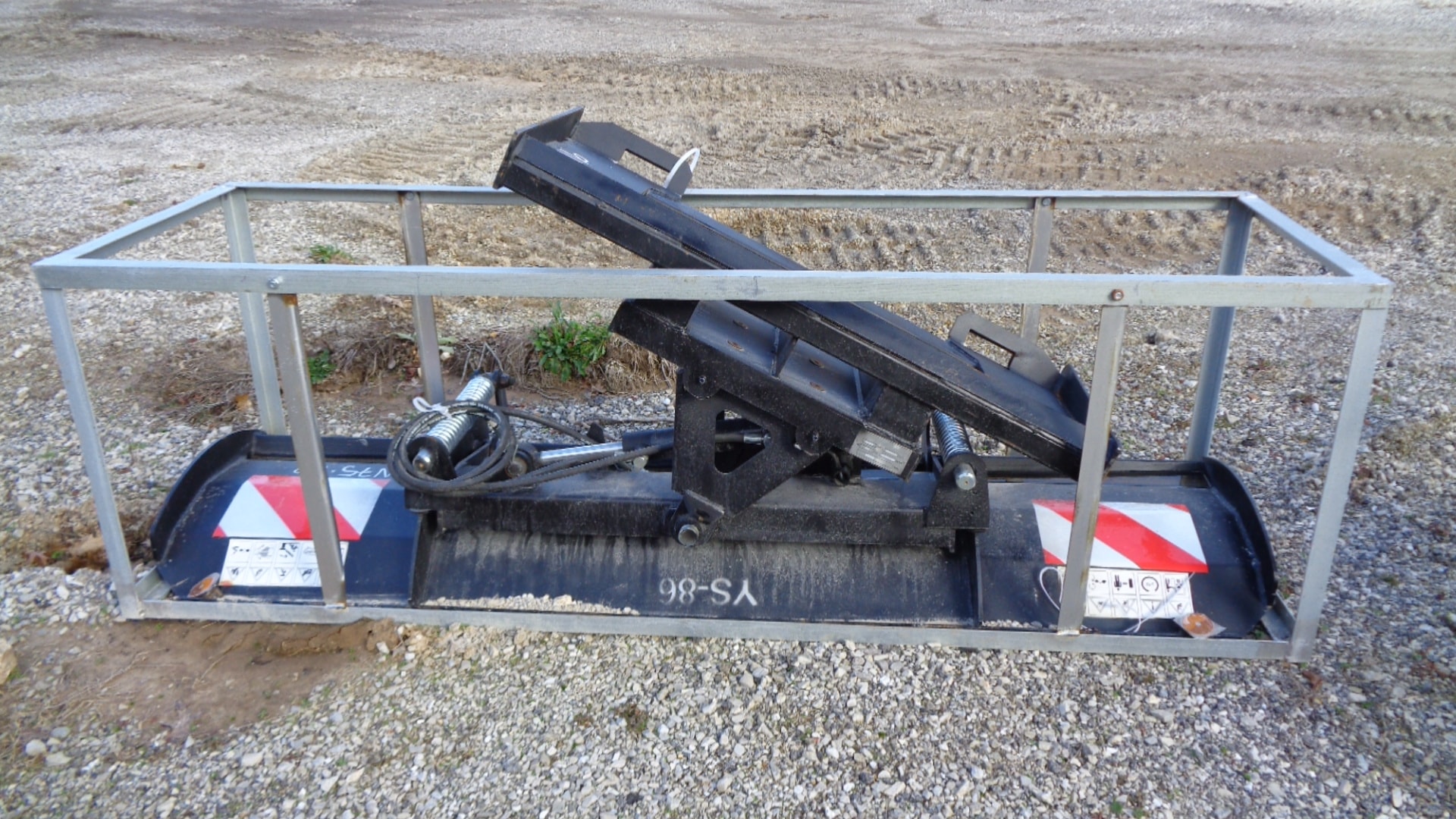 Hay spike attachment side view